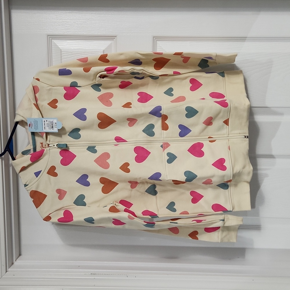 Cat & Jack Heart Printed Zip Hoodie